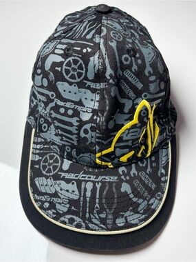 Rad Empire Effigi Boys Tools All Over Print Hat Cap Black Yellow S/M Canada